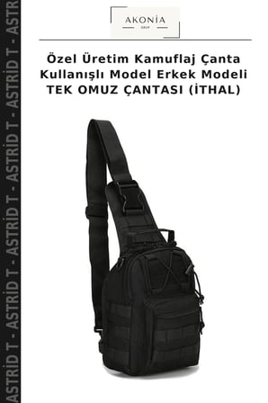 Özel Üretim Kamuflaj Çanta Kullanışlı Model Erkek Modeli TEK OMUZ ÇANTASI (İTHAL)