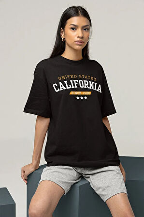 United States California Since 1986 Yazılı Unisex Oversize Tişört