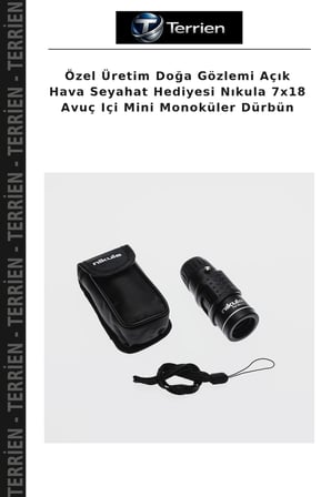 Özel Üretim Doğa Gözlemi Açık Hava Seyahat Hediyesi Nıkula 7x18 Avuç Içi Mini Monoküler Dürbün
