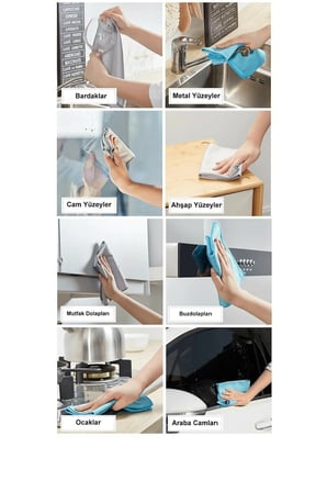 Mikrofiber Cam Bezi Iz Leke Bırakmaz