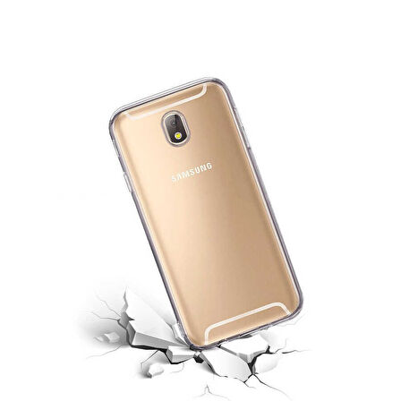 Samsung Galaxy J5 Pro J530 Kılıf Şeffaf İnce Esnek Silikon Kılıf Zipax-Süper