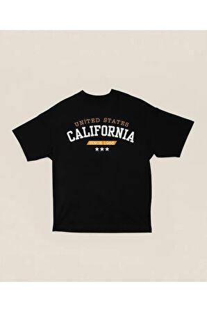 United States California Since 1986 Yazılı Unisex Oversize Tişört