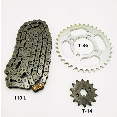 NCR RAMZEY CUP100 ZİNCİR DİŞLİ SETİ KOMPLE (36*14*110L)