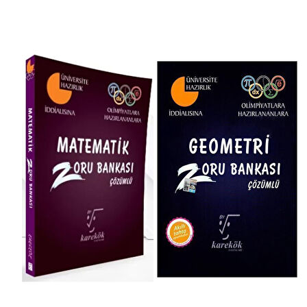 Karekök Yayınları Matematik ve Geometri Zoru Bankası Seti 2 Kitap