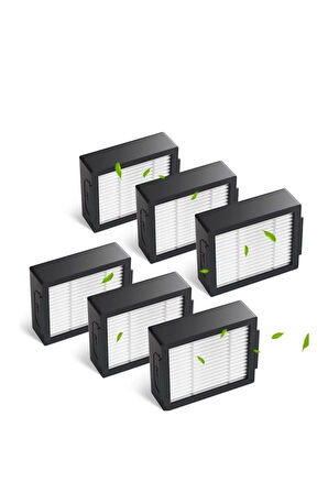 iRobot Roomba Combo j7 serisi Uyumlu  6 Adet Hepa Filtre seti
