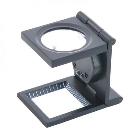 -25x25 Mm Full çelik Kaplı Katlamalı Büyüteç Th-9005b Metin Okuma Net Görüş Taşınabilir Lens