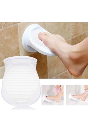 10 Adet Banyo Ayak Dayanağı Pedalı – Duş Ayak Dayanağı, Ayak Destek Aparatı, Plastik Beyaz, Shower Foot Rest, Foot Pedal
