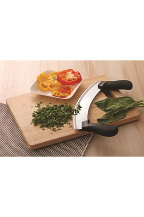 5 Adet Satır Kıyma Bıçağı – Yarım Ay Modeli, Sebze Doğrama Ve Pizza Dilimleme İçin Paslanmaz Çelik Satır/Meat Cleaver