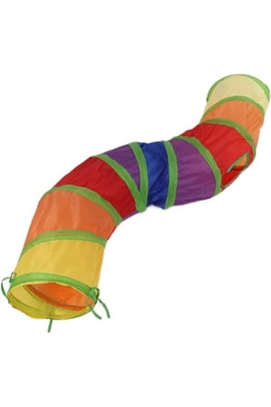 3 Adet Kedi Oyun Tüneli – Katlanabilir Polyester Tünel 117-120 CM Uzunluk 25 CM Çap Ev İçin Cat Tunnel Play Tunnel
