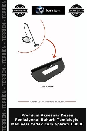 Premium Aksesuar Düzen Fonksiyonel Buharlı Temizleyici Makinesi Yedek Cam Aparatı CB08C