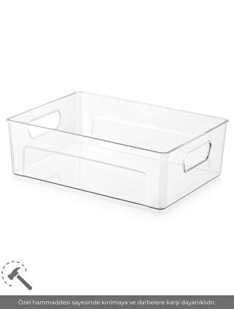 Buzdolabı İçi Düzenleyici Saklama Organizeri Bpa Free Düzenleyici Darbeye Dayanaklı 28X19X9 cm