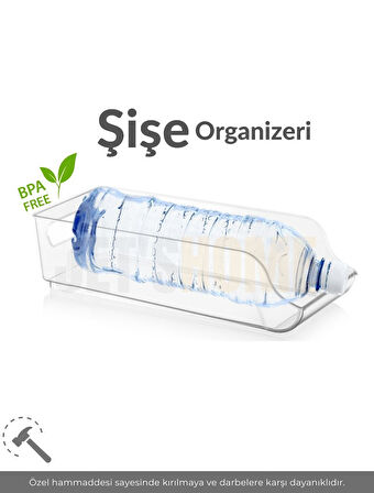 Şişe Organizeri Bpa Free Buzdolabı Düzenleyici Darbeye Dayanaklı Kutu Organizeri