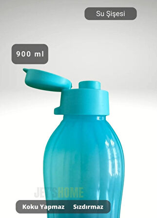 Su Şişesi Sızdırmaz Kapak Okul Matarası BPA Free Suluk Orta Boy Kokusuz Matara Mavi 900 ml