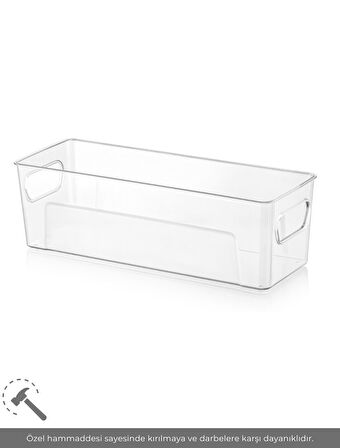 Buzdolabı İçi Düzenleyici Saklama Organizeri Bpa Free Düzenleyici Darbeye Dayanaklı 29x11x9 cm