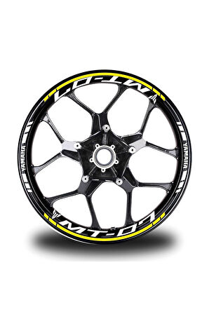 Turuncu Yamaha Fz6r Takım Jant Sticker Etiket