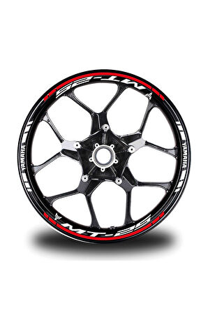 Kırmızı Yamaha MT 25 Takım Jant Sticker Etiket
