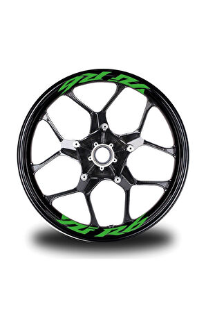 Yzf R6  Yazılı 8Li Jant İçi Yazı Sticker Etiket