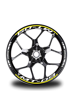 Kırmızı Yamaha Fz6 Takım Jant Sticker Etiket