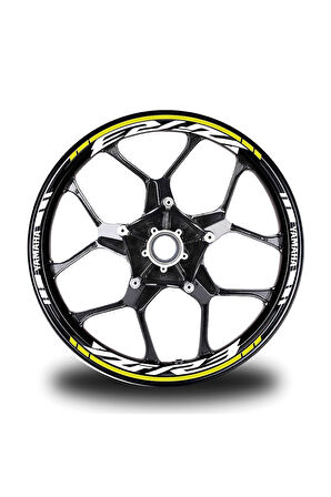 Beyaz Yamaha R6 Takım Jant Sticker Etiket