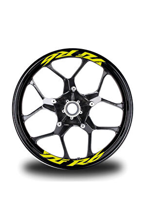 Yzf R6  Yazılı 8Li Jant İçi Yazı Sticker Etiket