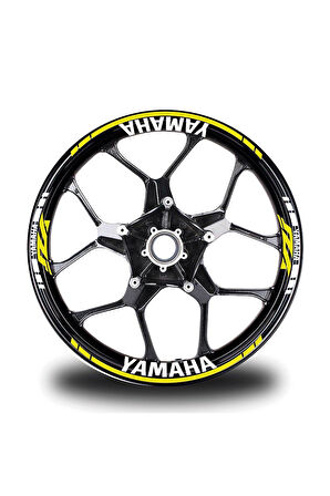 Yamaha YZF Sarı Takım Jant Sticker