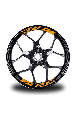 Yzf R1M  Yazılı 8Li Jant İçi Yazı Sticker Etiket