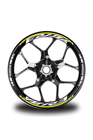 Turuncu Yamaha R6 Takım Jant Sticker Etiket