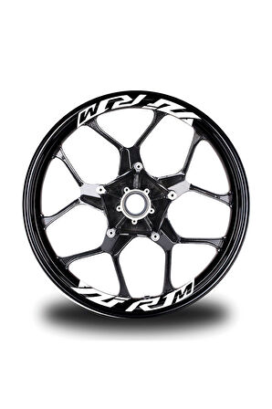 Yzf R1M  Yazılı 8Li Jant İçi Yazı Sticker Etiket