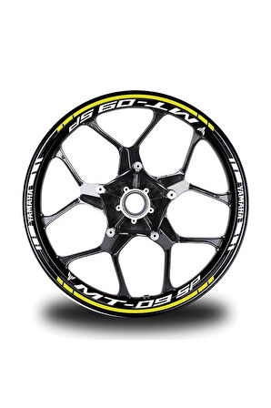 Beyaz Yamaha Fazer Takım Jant Sticker Etiket