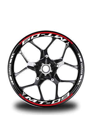 Sarı Yamaha Fz6 Takım Jant Sticker Etiket