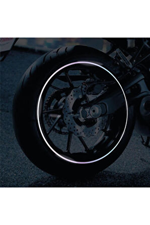 Hologram Yarım Daire Jant Sticker Etiket Modeli