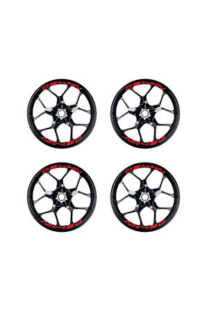 Kırmızı CFMOTO 450NK Yazılı 8 Li Jant İçi Yazı Sticker