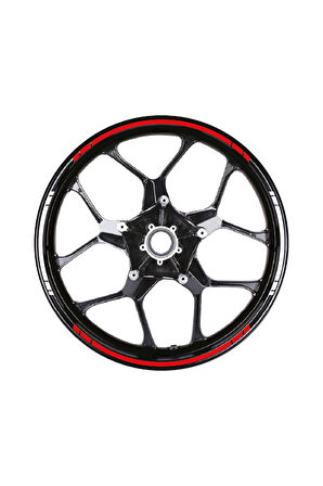 Yazısız Çift Renk Şerit Jant Sticker Modeli