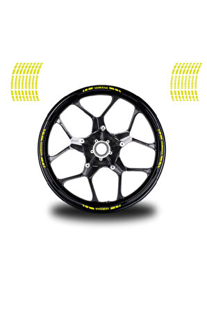 Yamaha 16'lı Jant Stıcker Modeli Neon Yeşil