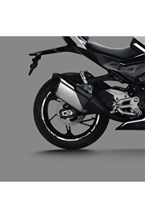 CFMOTO 450SR Sticker Jant Dışı Şerit Baskılı Beyaz
