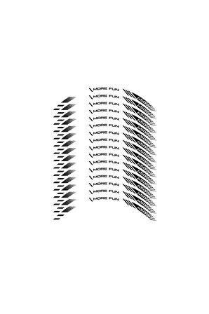 CFMOTO 450SR Sticker Jant Dışı Şerit Baskılı Beyaz