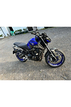 Beyaz Yamaha MT 09 Takım Jant Sticker Etiket