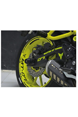 Yamaha Mt-07 Siyah Jant Şerit Stıcker Modeli