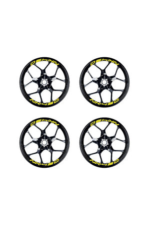 Sarı CFMOTO 450NK Yazılı 8 Li Jant İçi Yazı Sticker