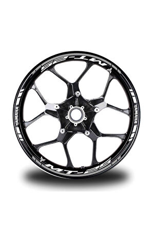 Gri Yamaha MT25 Takım Jant Sticker Etiket