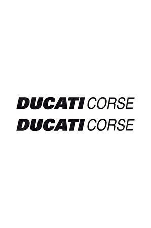 Ducati Corse Yazılı Renkli Sticker Etiket Modeli