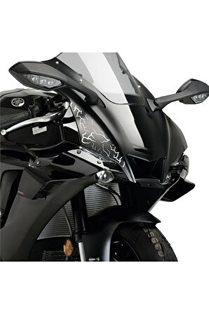 Şimşek Sticker 25x25cm Folyo Kesim Evrensel Desen Kaplama Beyaz