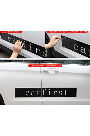 Audi A3 Sport Yazılı Yan Kapı Şerit Sticker Etiket Modeli