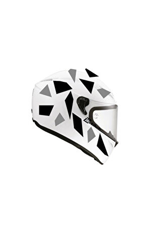 Kare Gri Siyah Kamuflaj Kask Sticker Modeli 2
