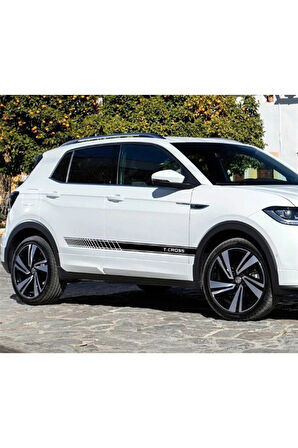 Volkswagen T-cross Yan Kapı Sticker Etiket Modeli