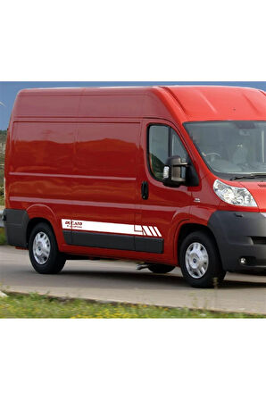 Fiat Ducato Yan Kapı ve Arka Kapı Şerit Sticker Etiket Modeli