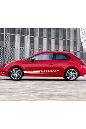 Seat Leon Yan Kapı Şerit Sticker Etiket Modeli