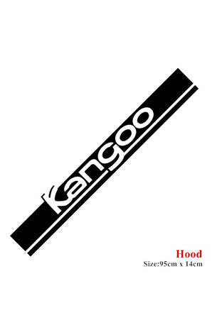 Renault Kangoo Ön Kaput Şerit Sticker Etiket Modeli