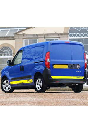 Fiat Doblo Ön Yan Kapı ve Arka Kapı Şerit Sticker Etiket Modeli