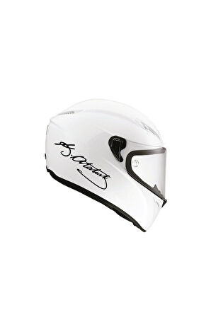 Tek Renk Atatürk Imzalı Kask Sticker Etiket Modeli 20 Cm 2 Adet